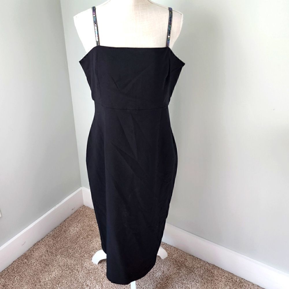Express Women's Maxi Adjustable Spagetti Strap Sequin Dress Size 11/12
